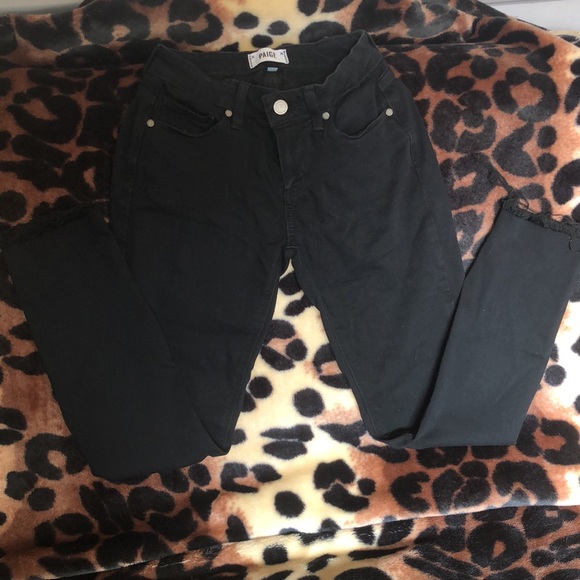 Paige Verdugo Ultra skinny black jeans- sz 25 - Picture 2 of 5